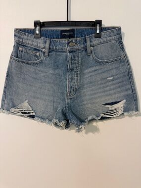 Lucky Brand Distressed High Rise Mom Shorts
